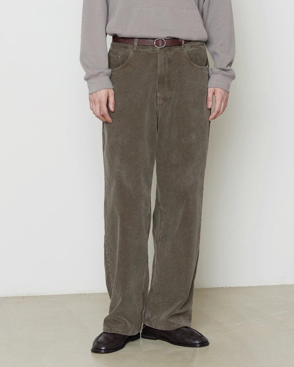 Brownyard - Garment Dyed Corduroy Pants (Mocha) product image 1 | TRAB K-Fashion Australia