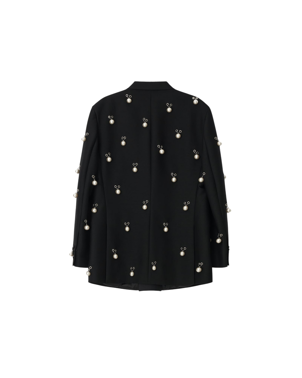 Kimhe Kim - Pearl Embellished Wool Silk Tuxedo Jacket (Black) product image 10 | TRAB K-Fashion Australia