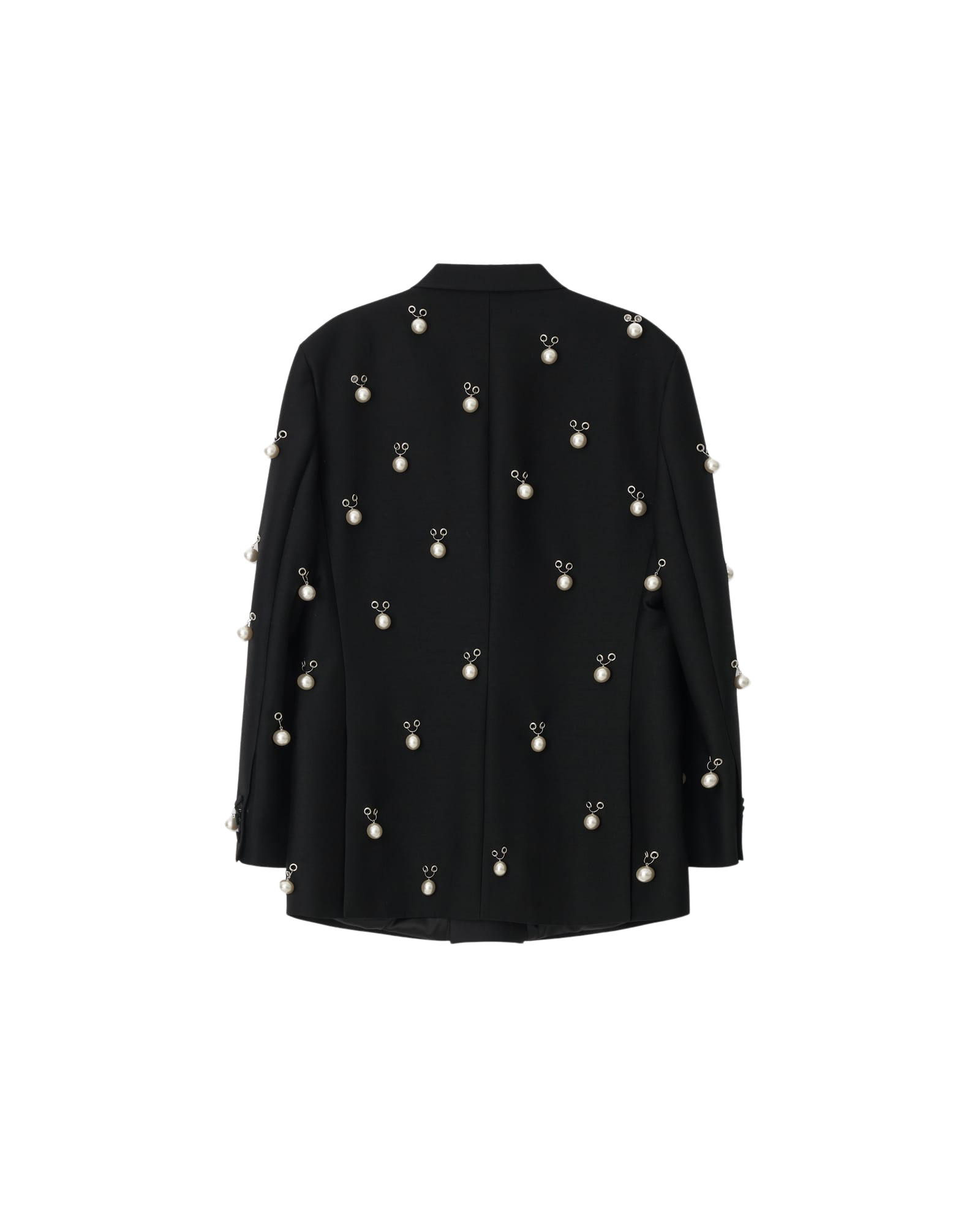 Kimhe Kim - Pearl Embellished Wool Silk Tuxedo Jacket (Black) product image 10 | TRAB K-Fashion Australia
