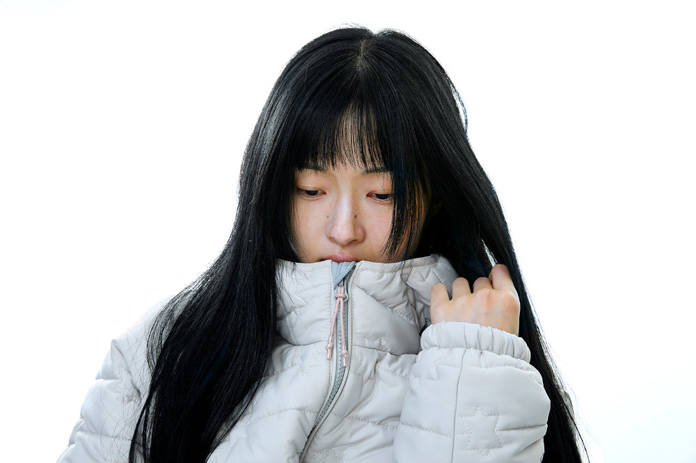 Coyseio - Fluffy Light Padded Jacket (Ivory) product image 6 | TRAB K-Fashion Australia