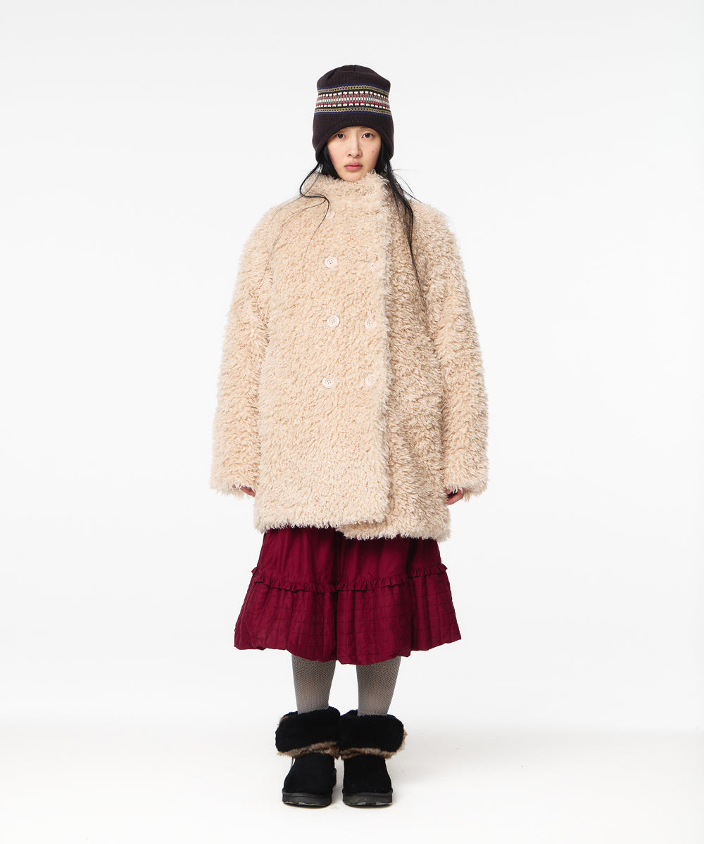 Coyseio - Soft Fur Coat (Light Beige) product image 8 | TRAB K-Fashion Australia
