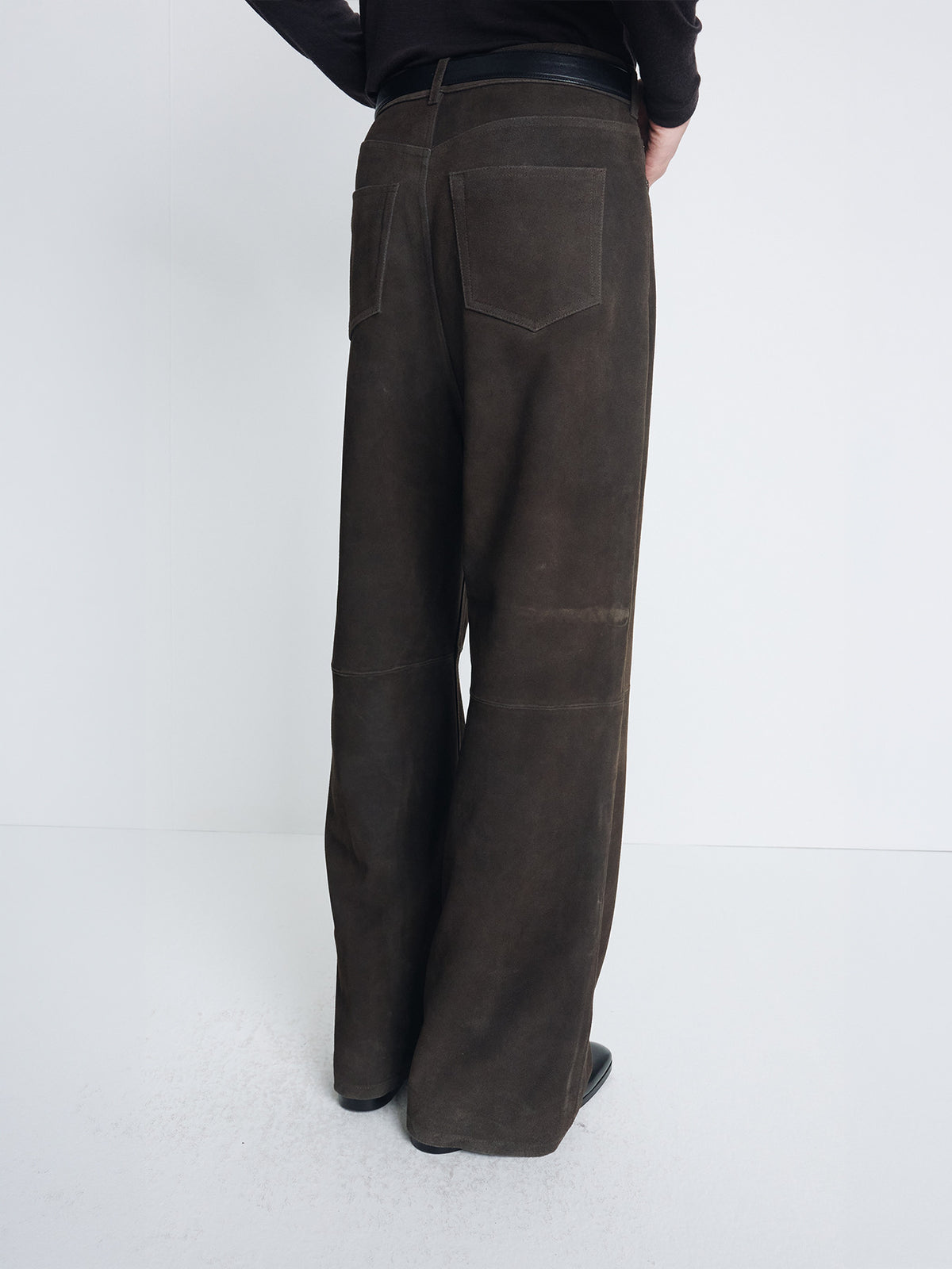 Tonywack - Wide-Leg Split Suede Pants (Mocha Brown) product image 6 | TRAB K-Fashion Australia