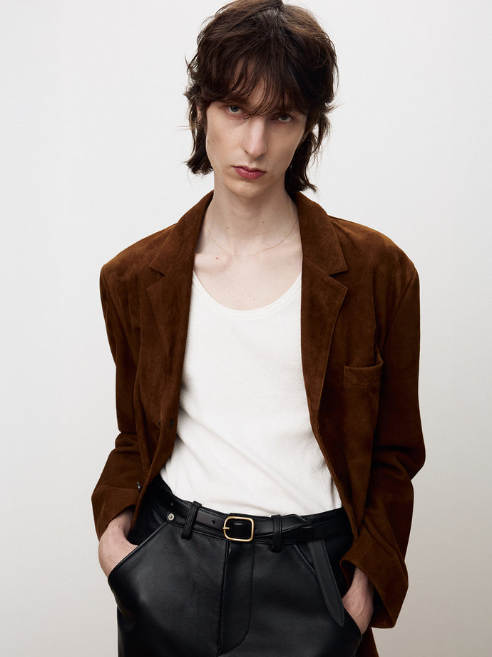 Tonywack - Suede Tailored Jacket (Camel) product image 7 | TRAB K-Fashion Australia