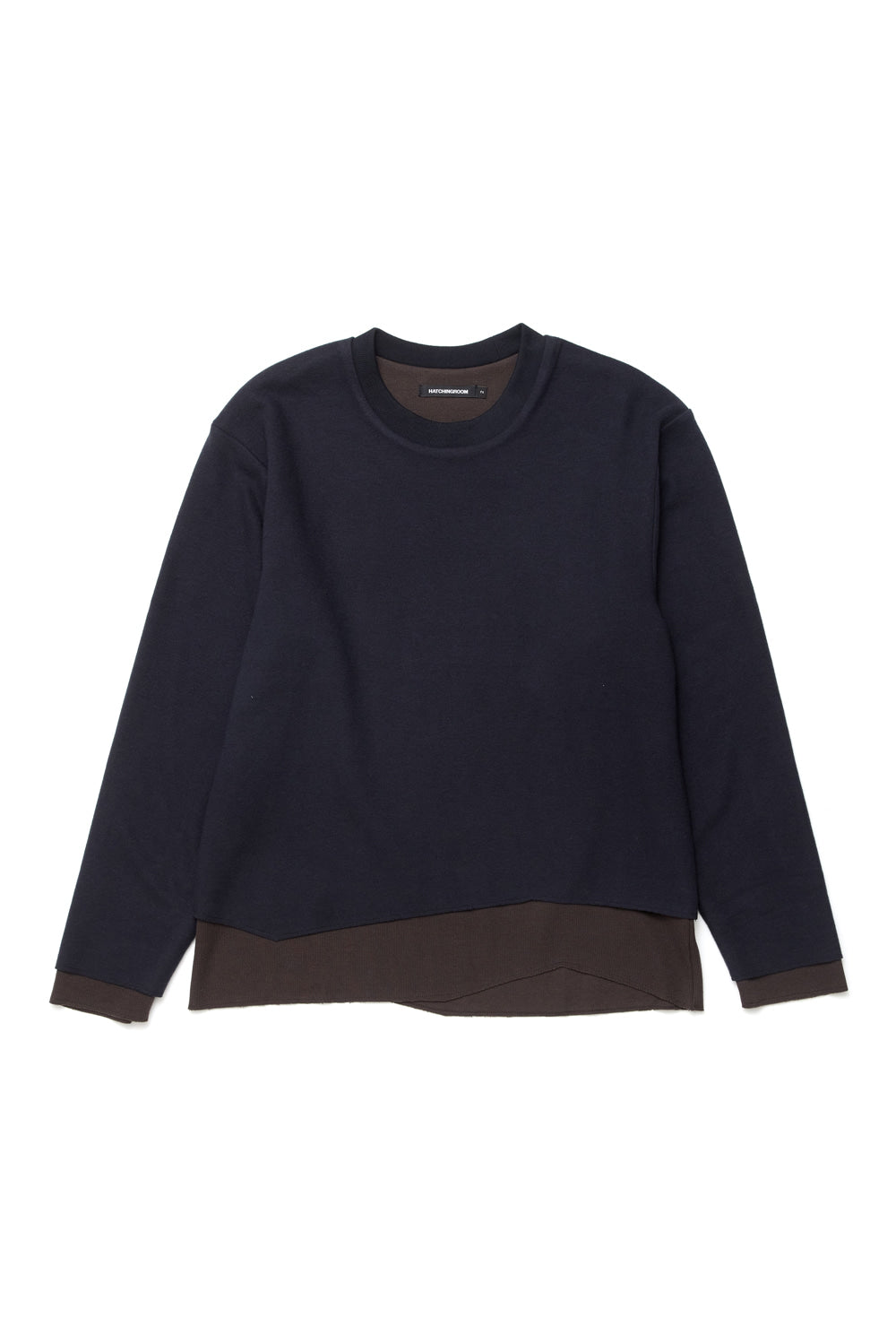 Hatchingroom - Cut Out Tee Dark (Navy/Brown) product image 1 | TRAB K-Fashion Australia