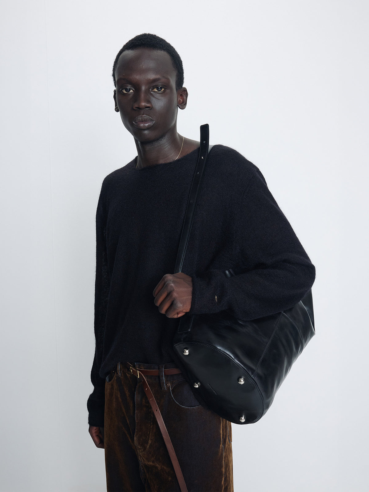 Tonywack - Kid Mohair Raw Knit (Black) product image 4 | TRAB K-Fashion Australia