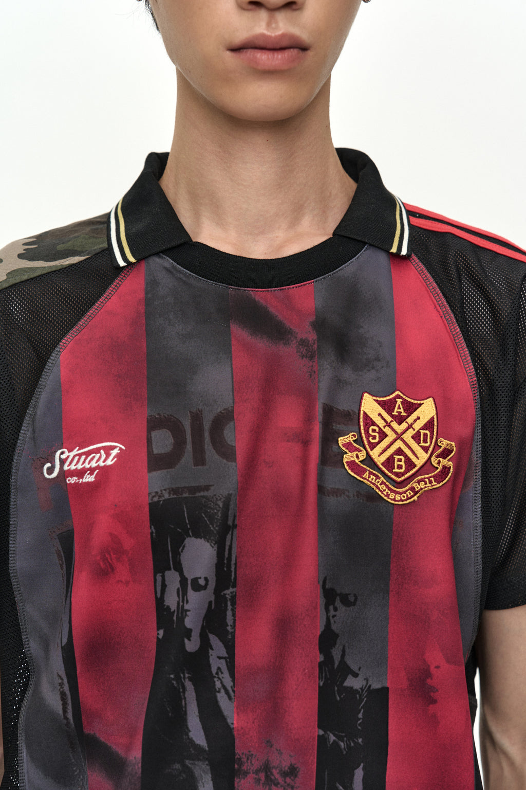 Andersson Bell - Reworked Football T-Shirt (Black/Red) product image 8 | TRAB K-Fashion Australia