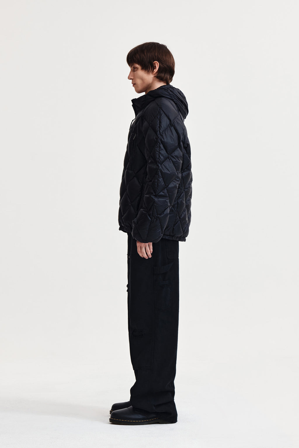 Matin Kim - Quilting Hoody Lightweight Jumper (down Blended) (Black) product image 11 | TRAB K-Fashion Australia