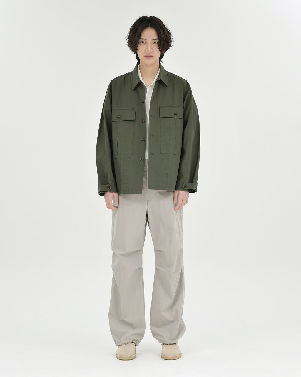 Brownyard - Military Shirt Jacket (Olive) product image 1 | TRAB K-Fashion Australia