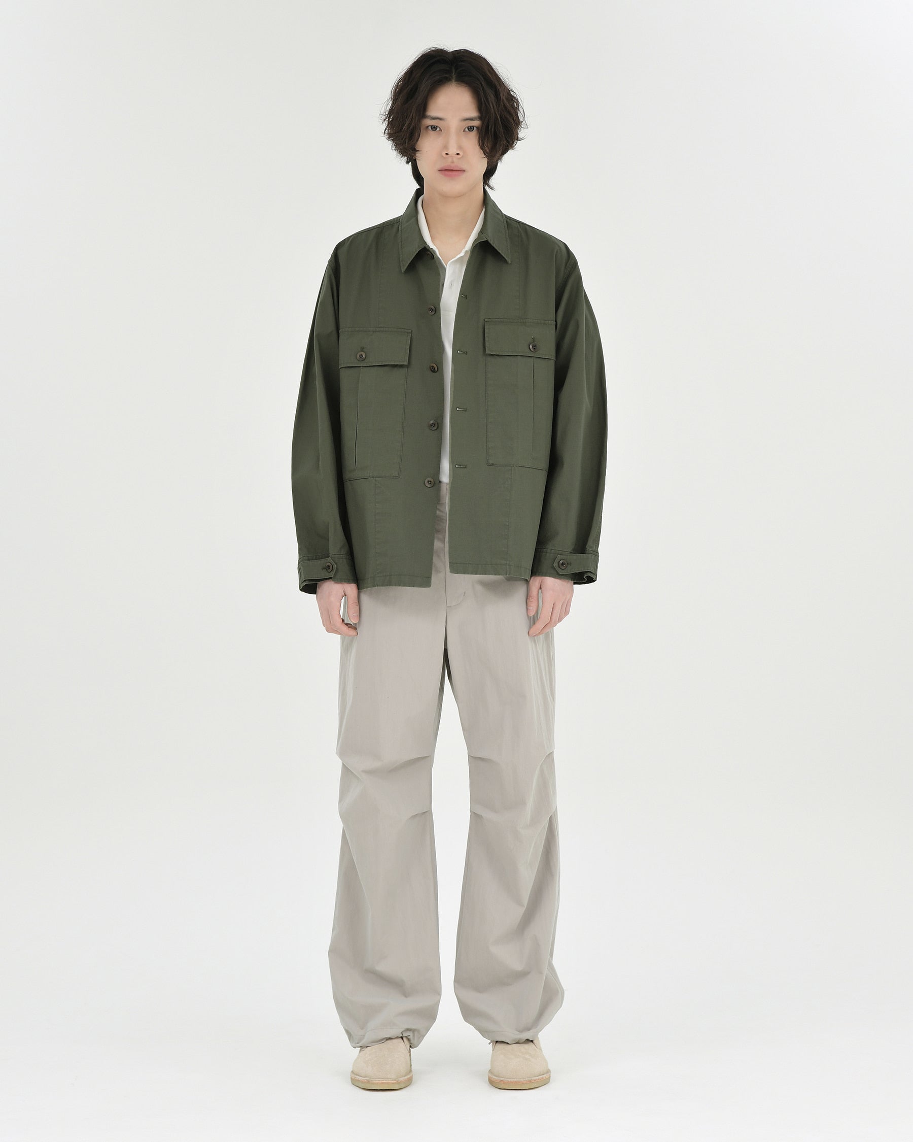 Brownyard - Military Shirt Jacket (Olive) product image 1 | TRAB K-Fashion Australia
