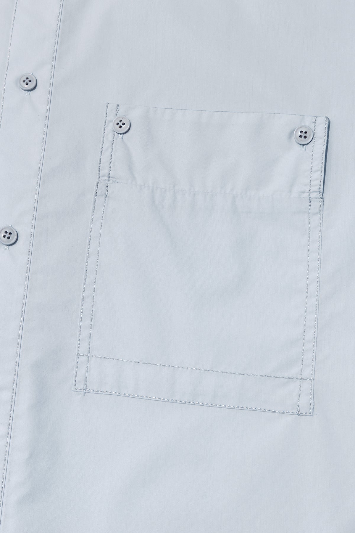 Matin Kim - Pocket Foldover Shirt (Light Blue) product image 4 | TRAB K-Fashion Australia