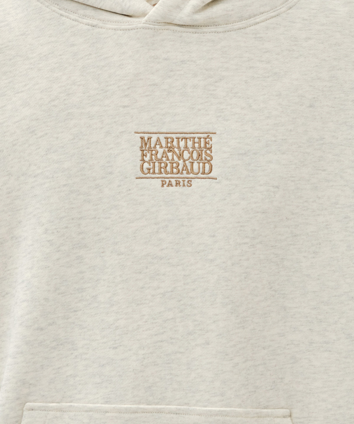 Marithe & Francois Girbaud - Small Classic Logo Hoodie (Oatmeal) product image 4 | TRAB K-Fashion Australia