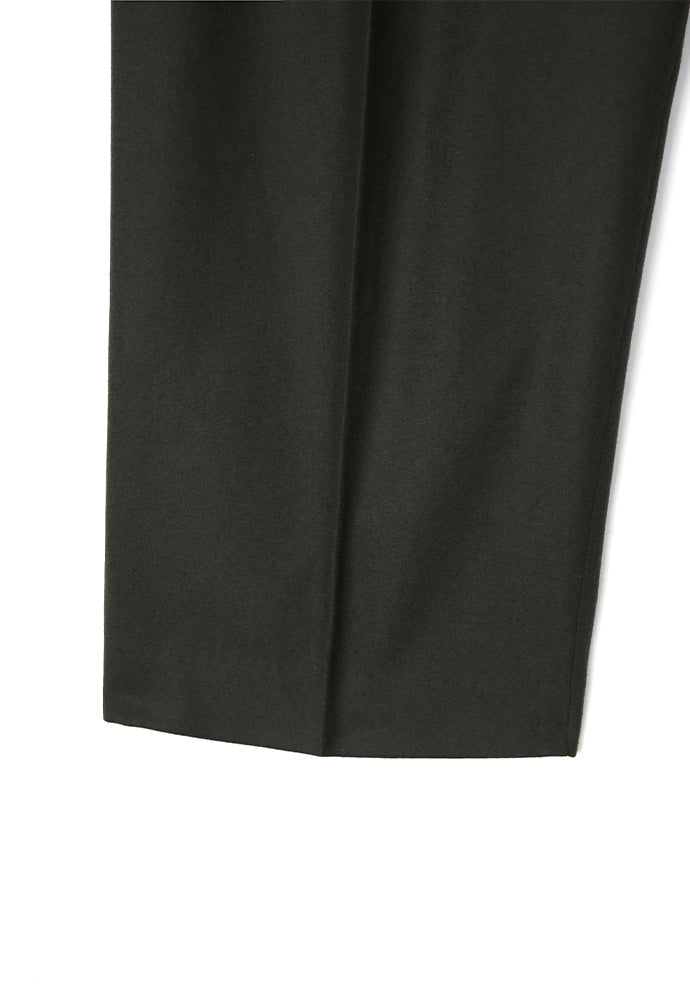 Art if acts - Reverse Wool Two Tuck Pants (Olive Charcoal) product image 10 | TRAB K-Fashion Australia
