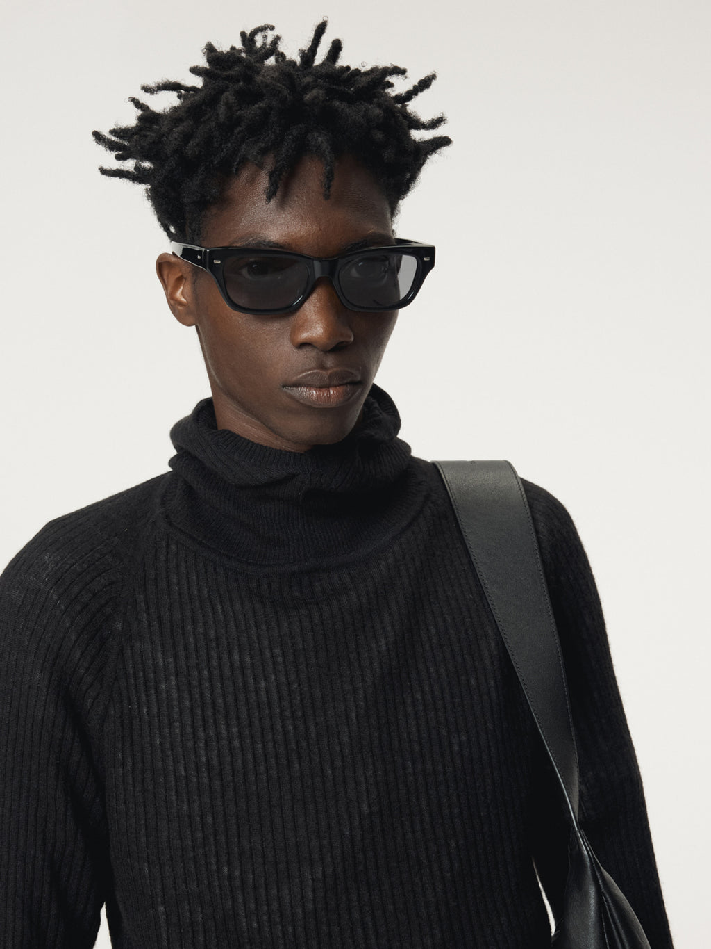 Recto - Slim Fit Balaclava Knit Top (Black) product image 6 | TRAB K-Fashion Australia