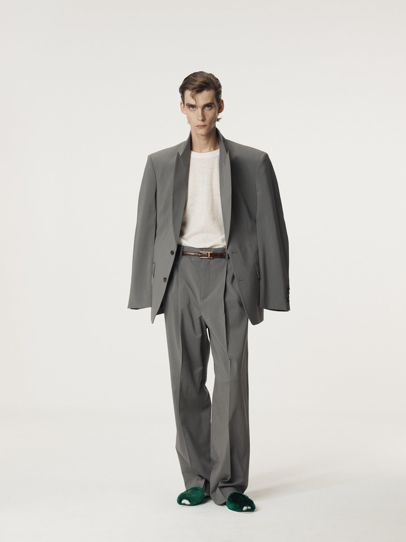 Recto - Tuck Detail Suit Pants (Midnight Grey) product image 7 | TRAB K-Fashion Australia