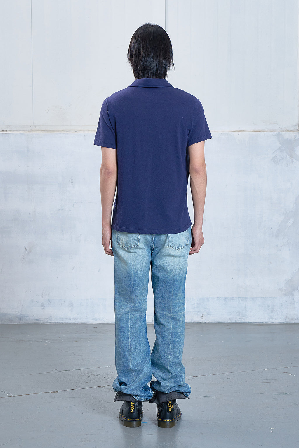 Deinet - Vintage Collar T-Shirt (Navy) product image 3 | TRAB K-Fashion Australia