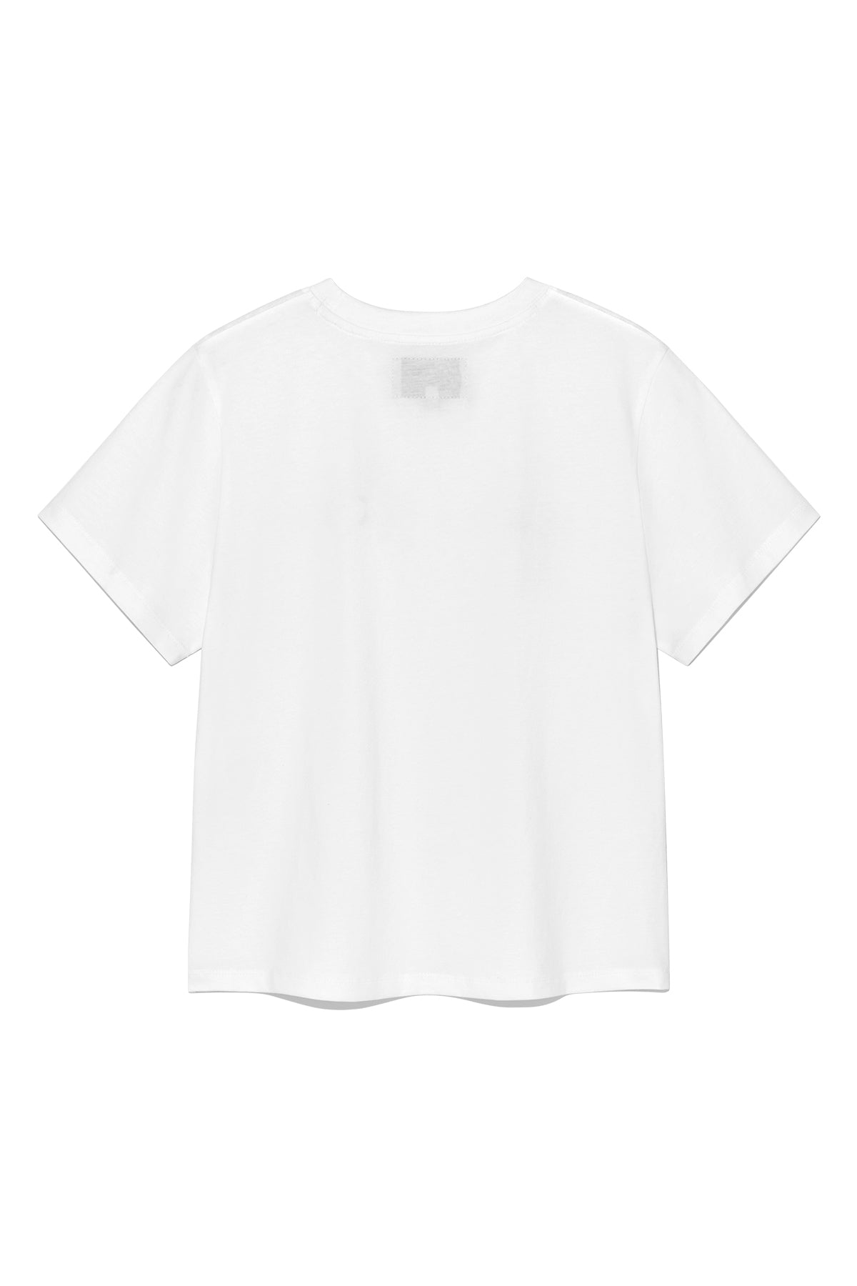 Matin Kim - Sticker Graphic Logo Top (White) product image 2 | TRAB K-Fashion Australia