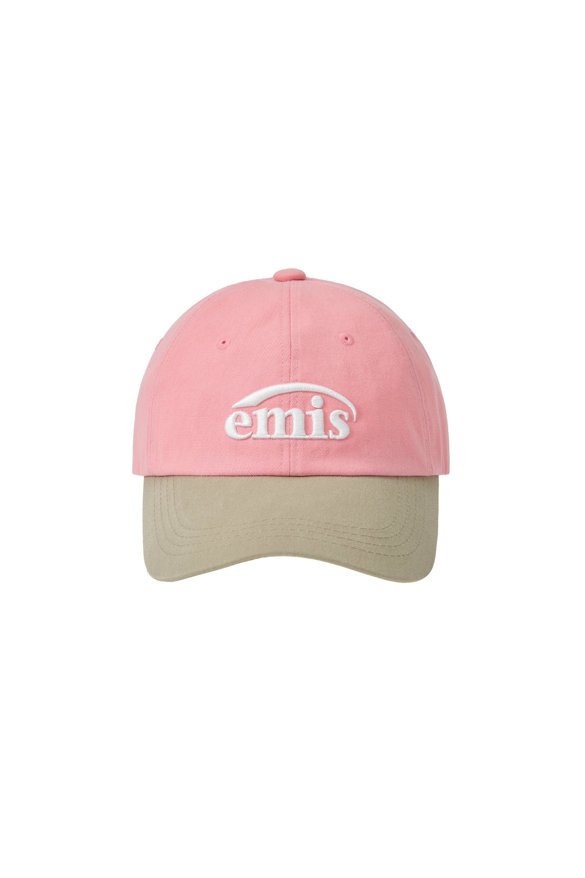 Emis - New Logo Mix Ball Cap(Renewal) (Beige/Pink) product image 1 | TRAB K-Fashion Australia