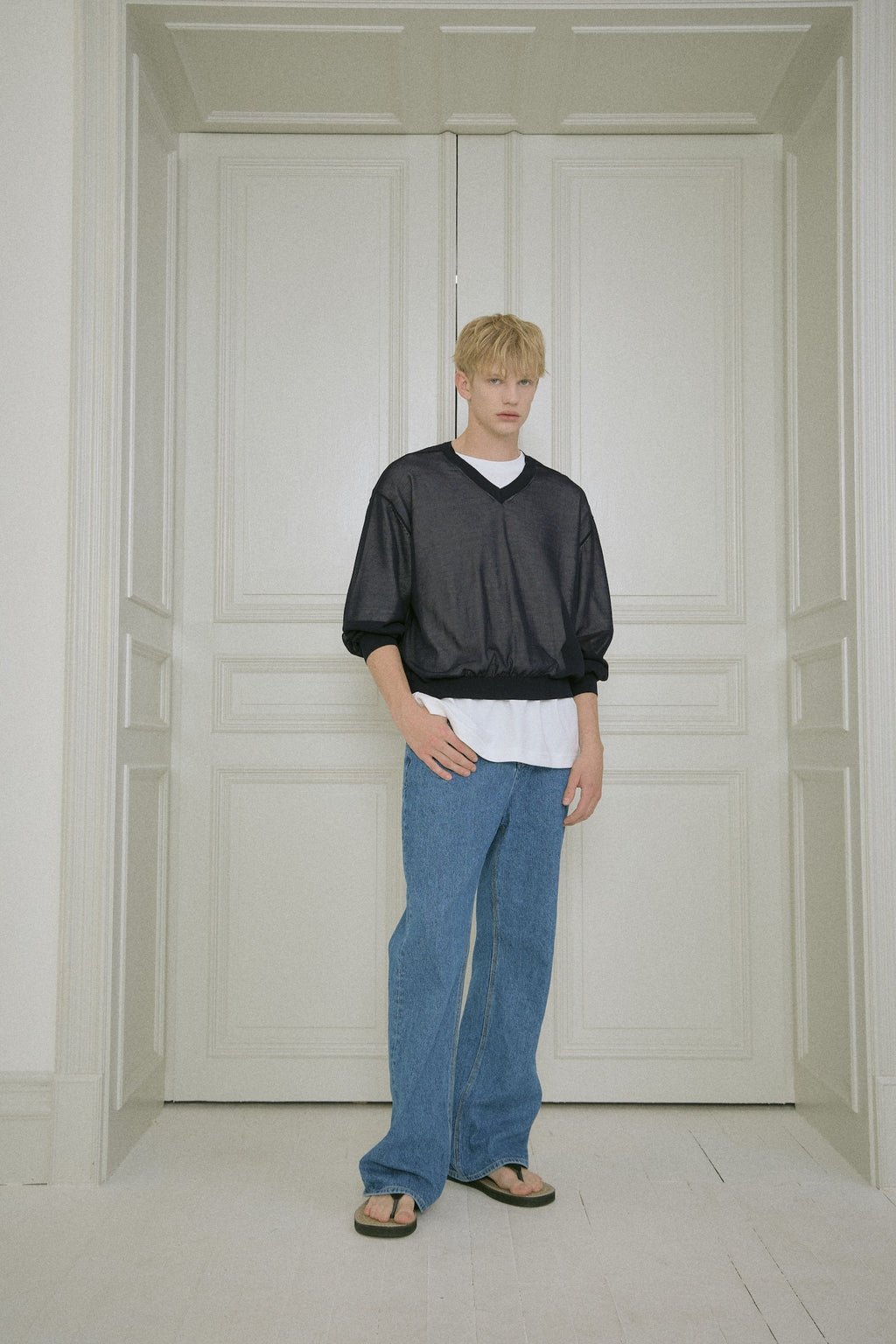 Stu - Stripe Denim Pants Mid (Blue) product image 13 | TRAB K-Fashion Australia