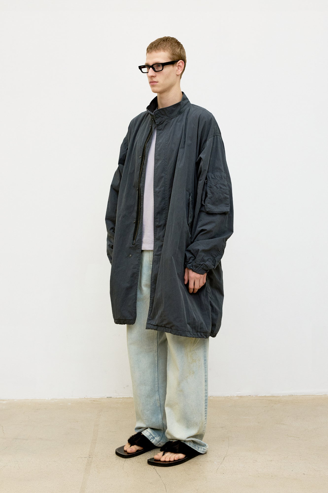 Coor - Garment Dyed Fishtail Parka (Washed Charcoal) product image 3 | TRAB K-Fashion Australia