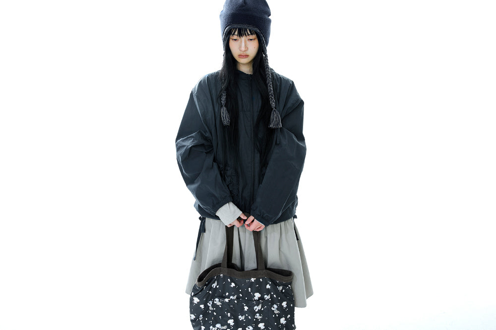 Coyseio - Check Wrinkles Wind Breaker (Navy) product image 3 | TRAB K-Fashion Australia