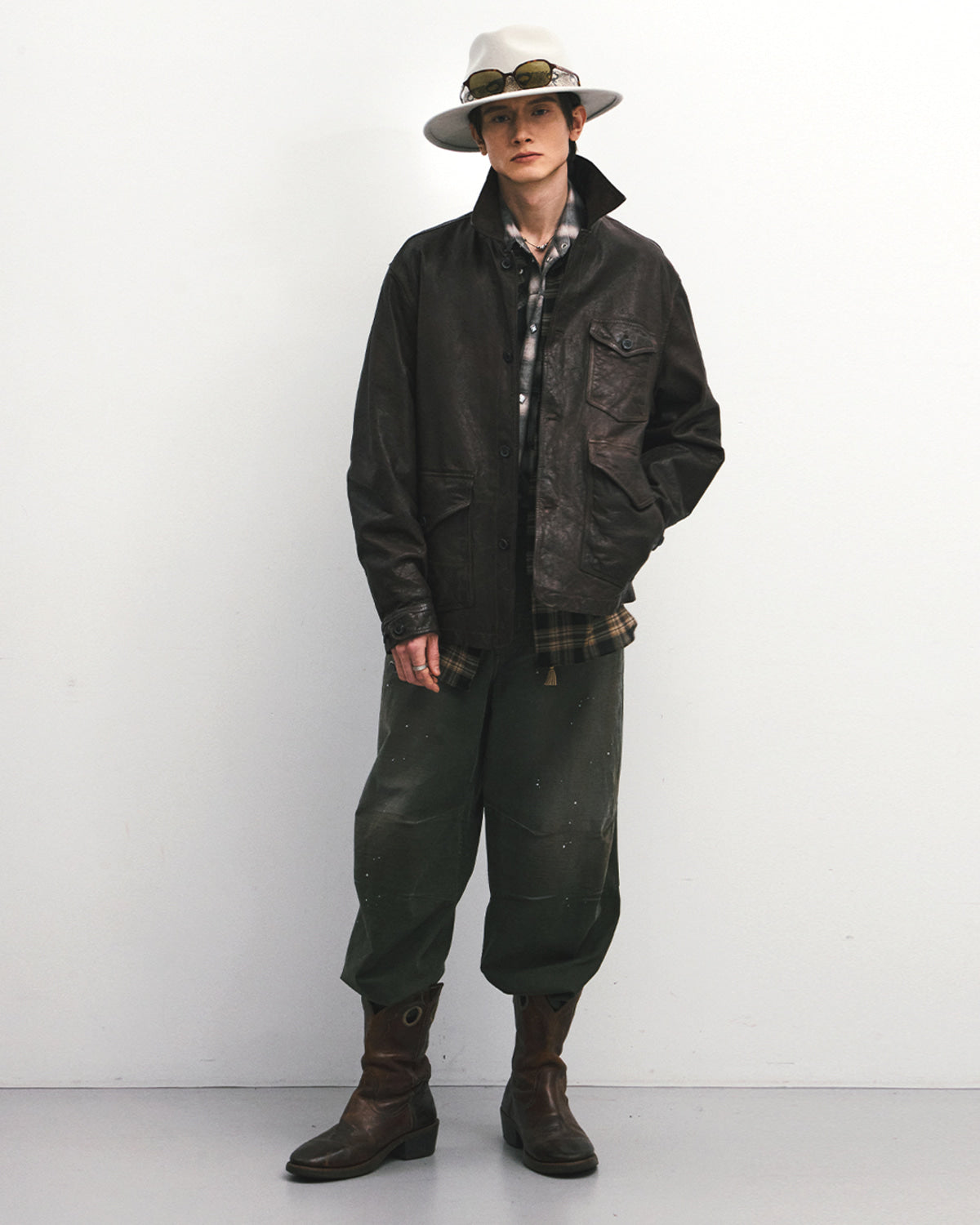 Eastlogue - Trailfinder Leather Jacket (D.brown) product image 1 | TRAB K-Fashion Australia