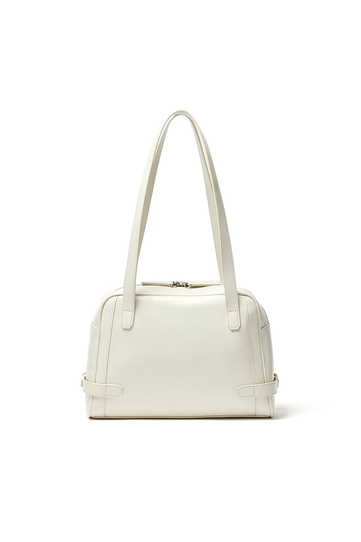 Matin Kim - Biker Detail Square Shoulder Bag (Ivory) product image 2 | TRAB K-Fashion Australia