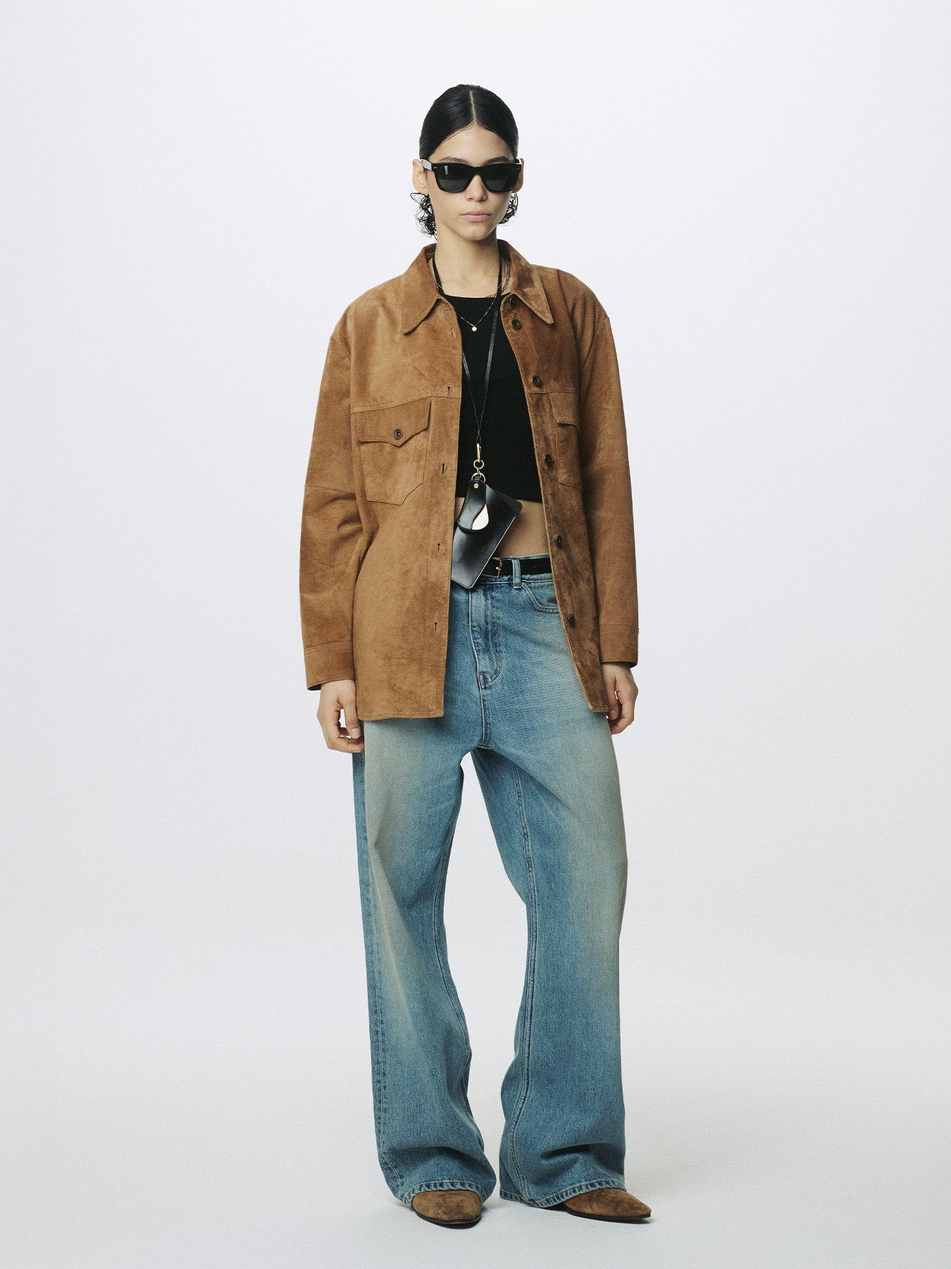 Tonywack - Western Suede Overshirt (Tobacco) product image 5 | TRAB K-Fashion Australia