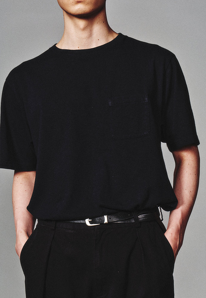 Art if acts - Garment Dyed Slub Pocket T-Shirt (Black) product image 5 | TRAB K-Fashion Australia