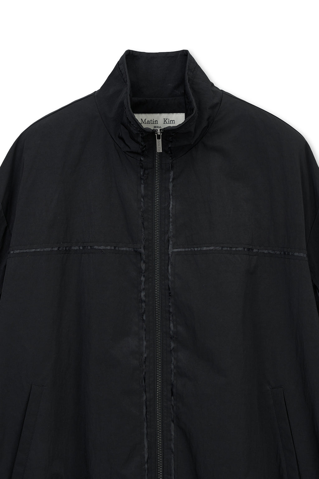 Matin Kim - Embroidery Back Logo Jumper (Black) product image 3 | TRAB K-Fashion Australia