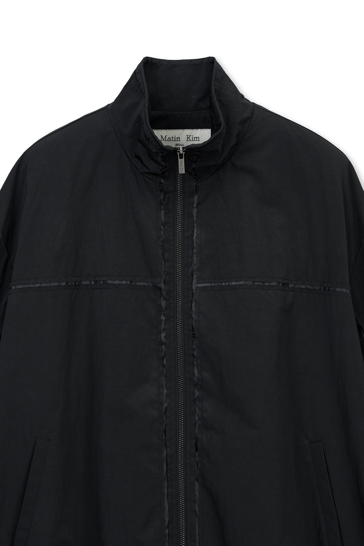 Matin Kim - Embroidery Back Logo Jumper (Black) product image 3 | TRAB K-Fashion Australia