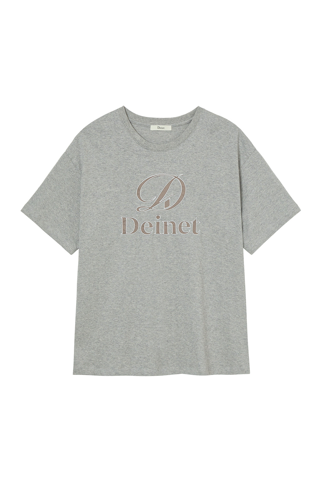 Deinet - Application Stitch T-Shirt (Melange Grey) product image 9 | TRAB K-Fashion Australia
