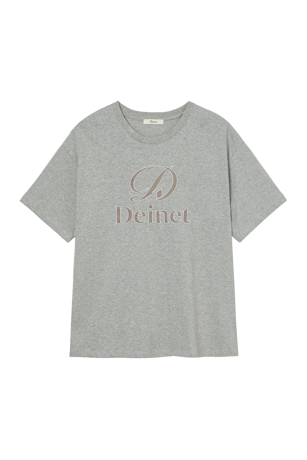 Deinet - Application Stitch T-Shirt (Melange Grey) product image 9 | TRAB K-Fashion Australia