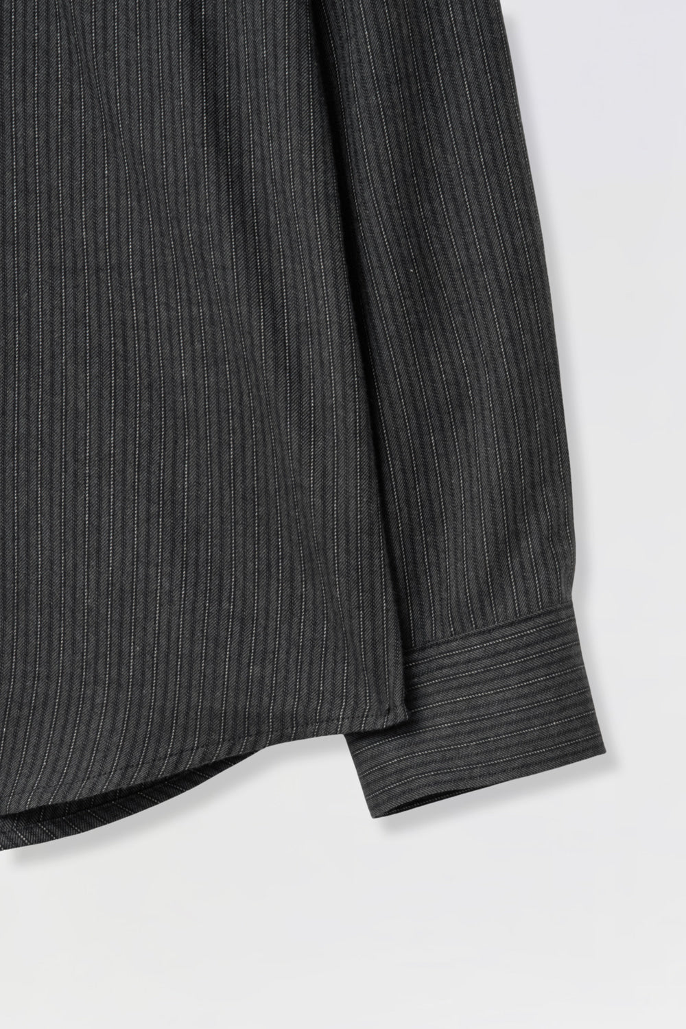 Hatchingroom - Shirring Shirt Vintage Stripe (Charcoal) product image 5 | TRAB K-Fashion Australia