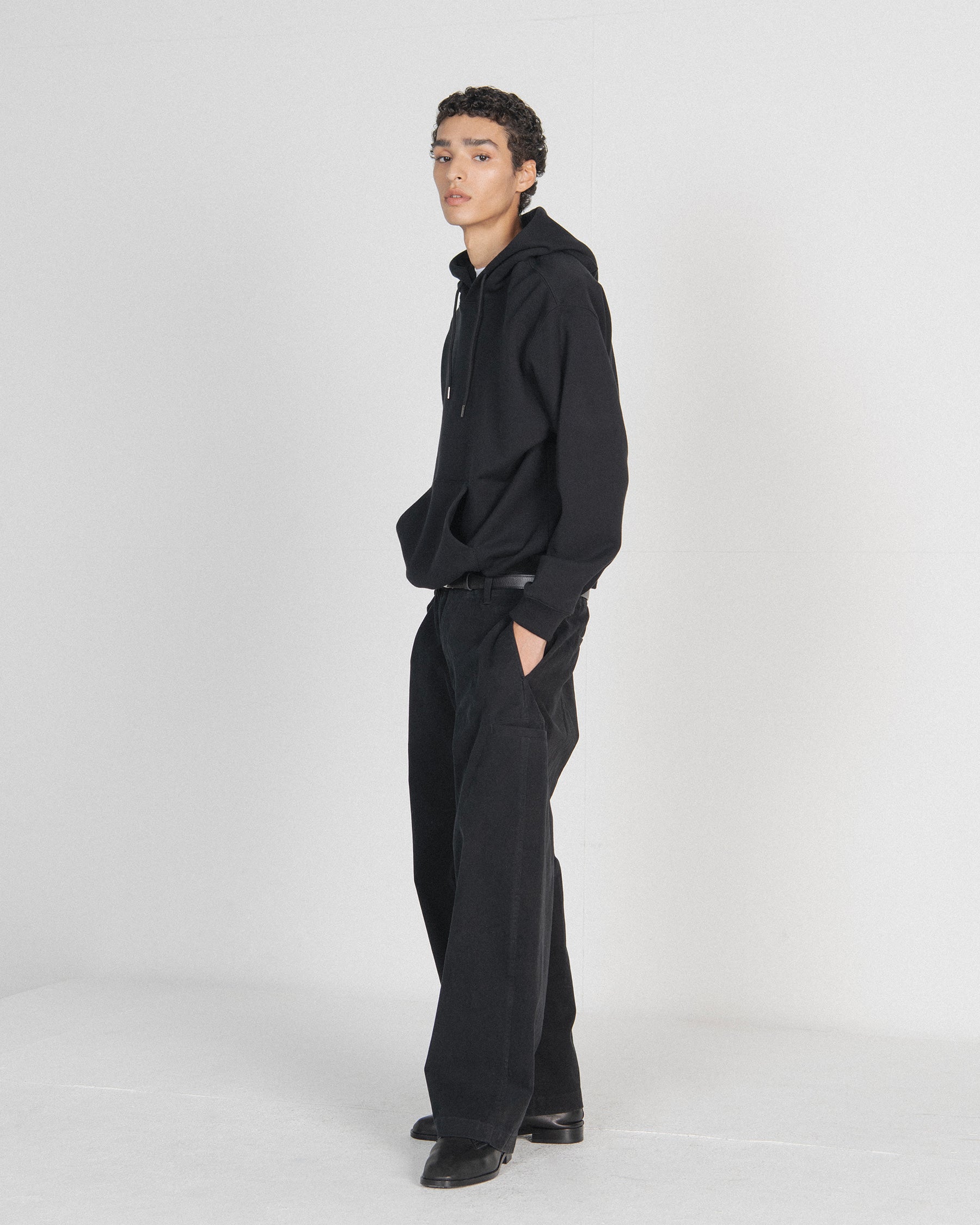 Brownyard - Soft Sweat Hoodie (Black) product image 2 | TRAB K-Fashion Australia