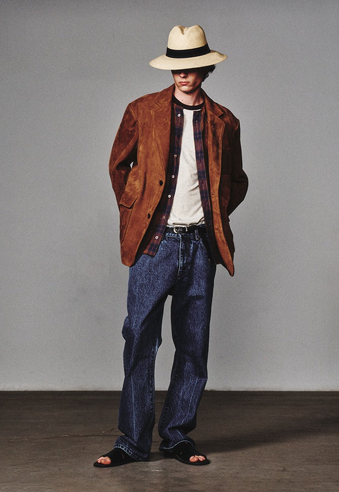 Art if acts - Goat Suede Blazer (Cognac) product image 1 | TRAB K-Fashion Australia