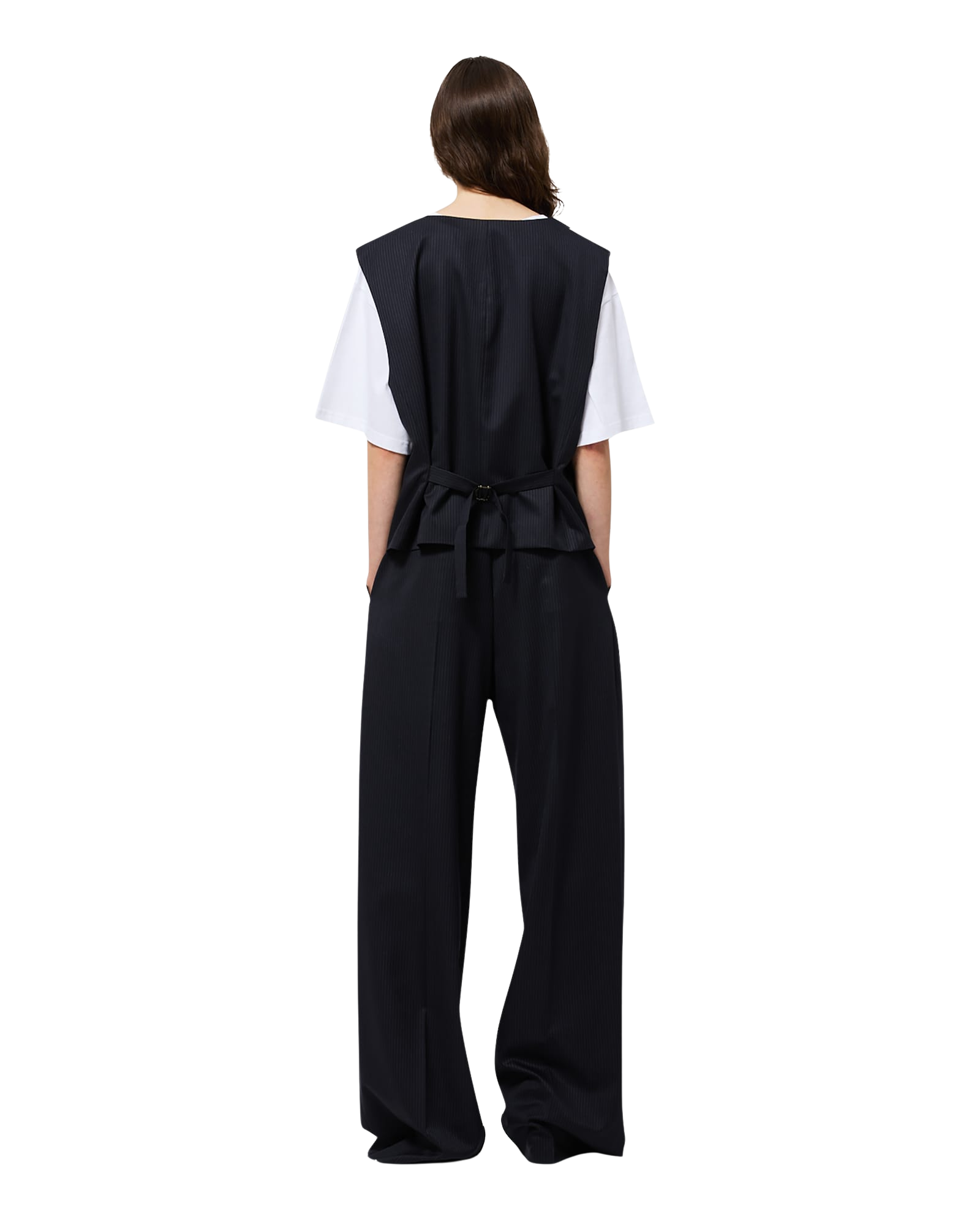 Kimhe Kim - Belted Wide Pants (Navy) product image 5 | TRAB K-Fashion Australia