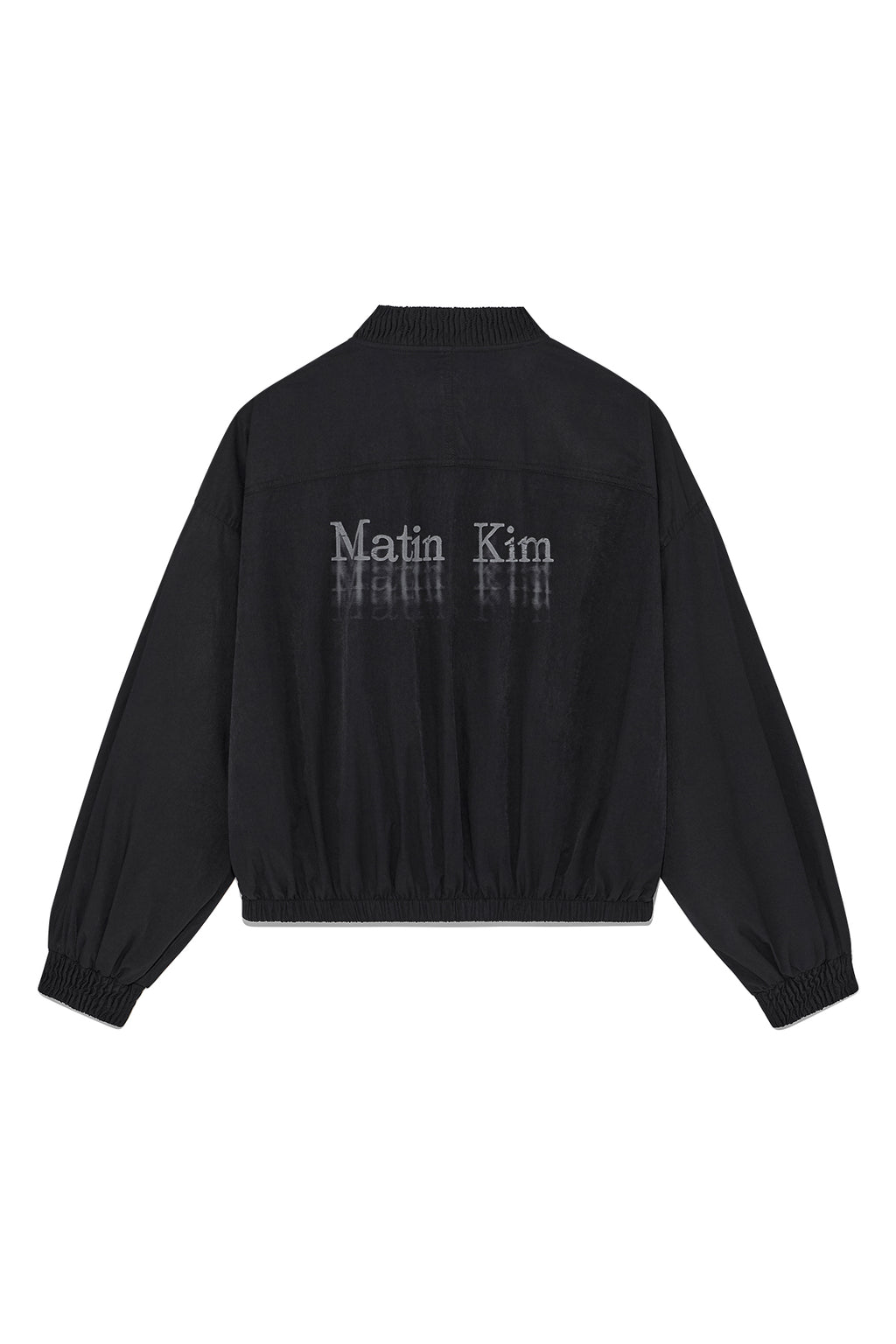Matin Kim - Washed Volume Bomber Jumper (Black) product image 2 | TRAB K-Fashion Australia