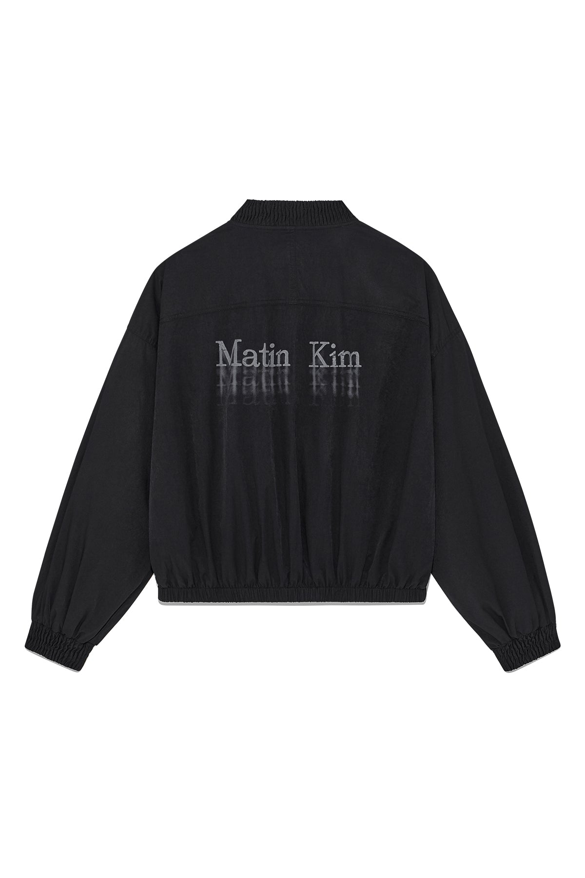 Matin Kim - Washed Volume Bomber Jumper (Black) product image 2 | TRAB K-Fashion Australia