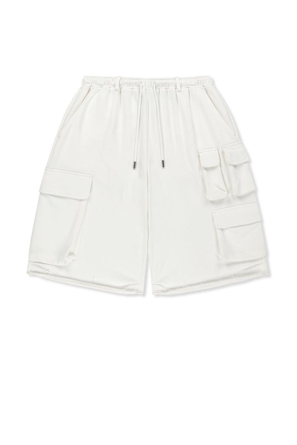 Matin Kim - Terry Utility Pocket Bermuda Pants (White) product image 1 | TRAB K-Fashion Australia