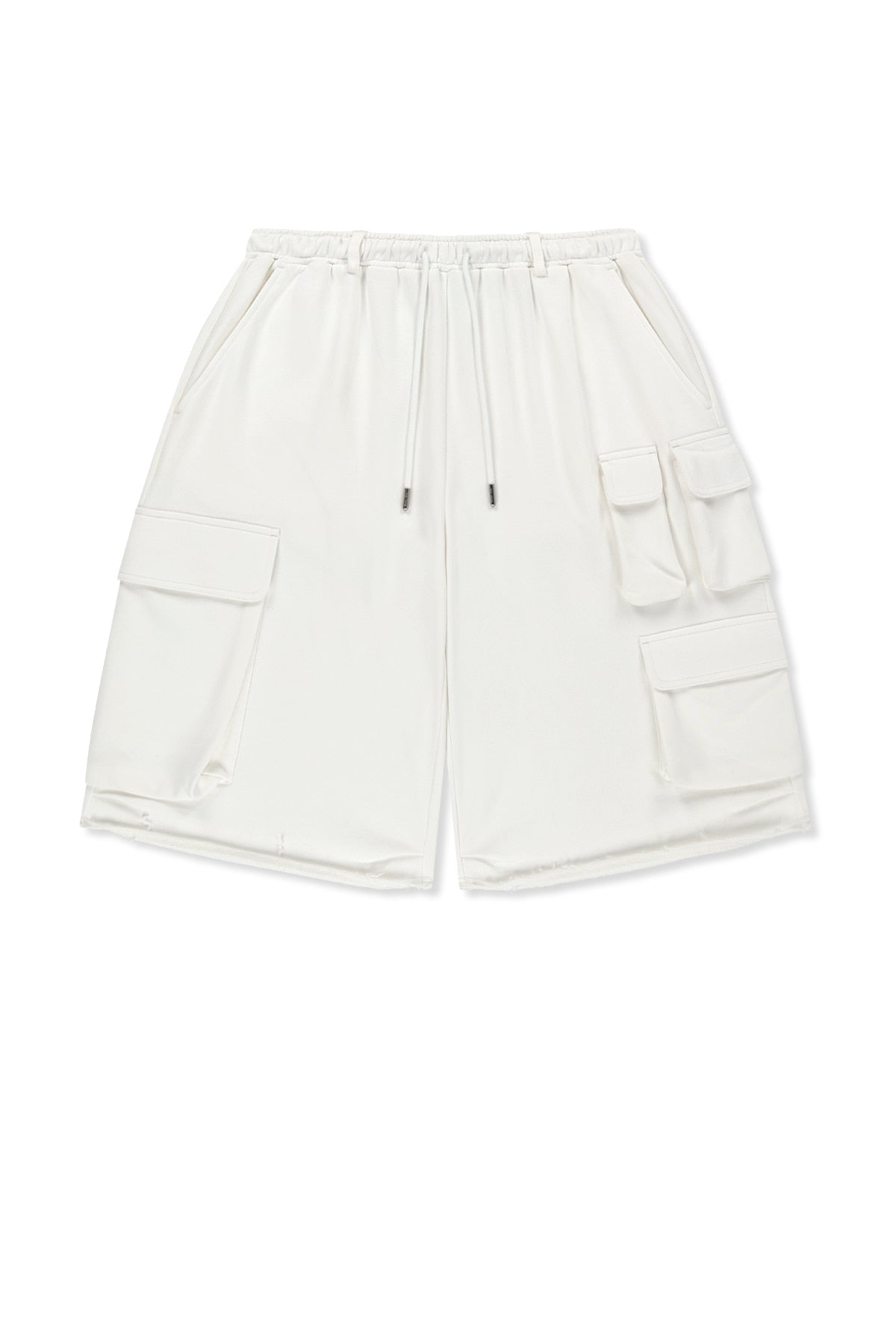 Matin Kim - Terry Utility Pocket Bermuda Pants (White) product image 1 | TRAB K-Fashion Australia