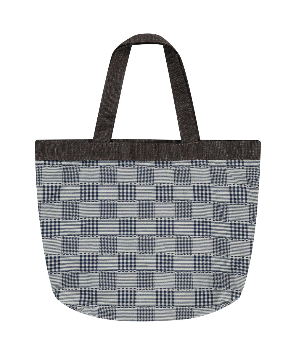 Coyseio - Reversible Check Denim Bag (Brown) product image 14 | TRAB K-Fashion Australia