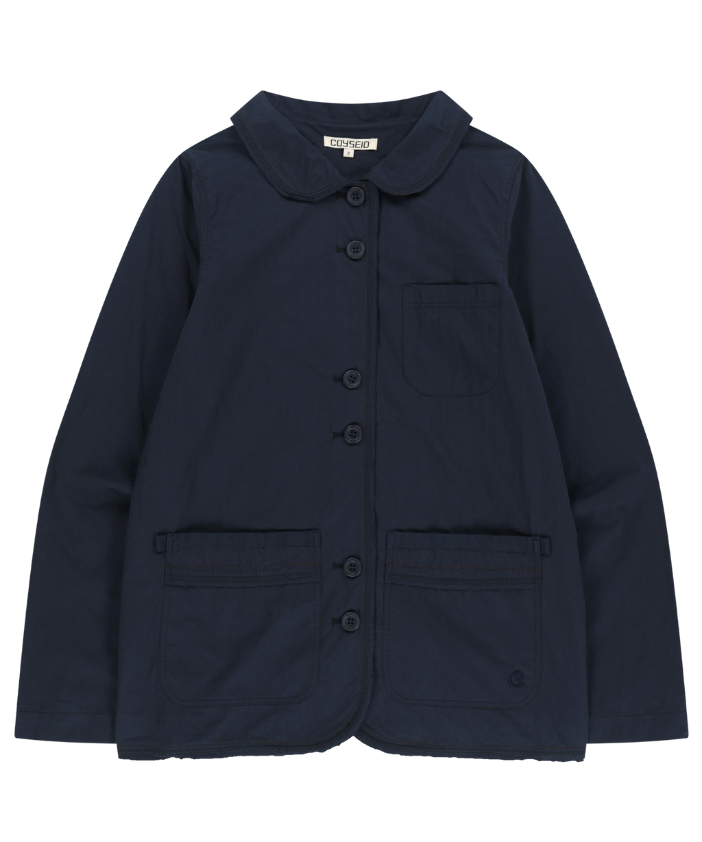 Coyseio - Raw Edge Cotton Jacket (Navy) product image 1 | TRAB K-Fashion Australia