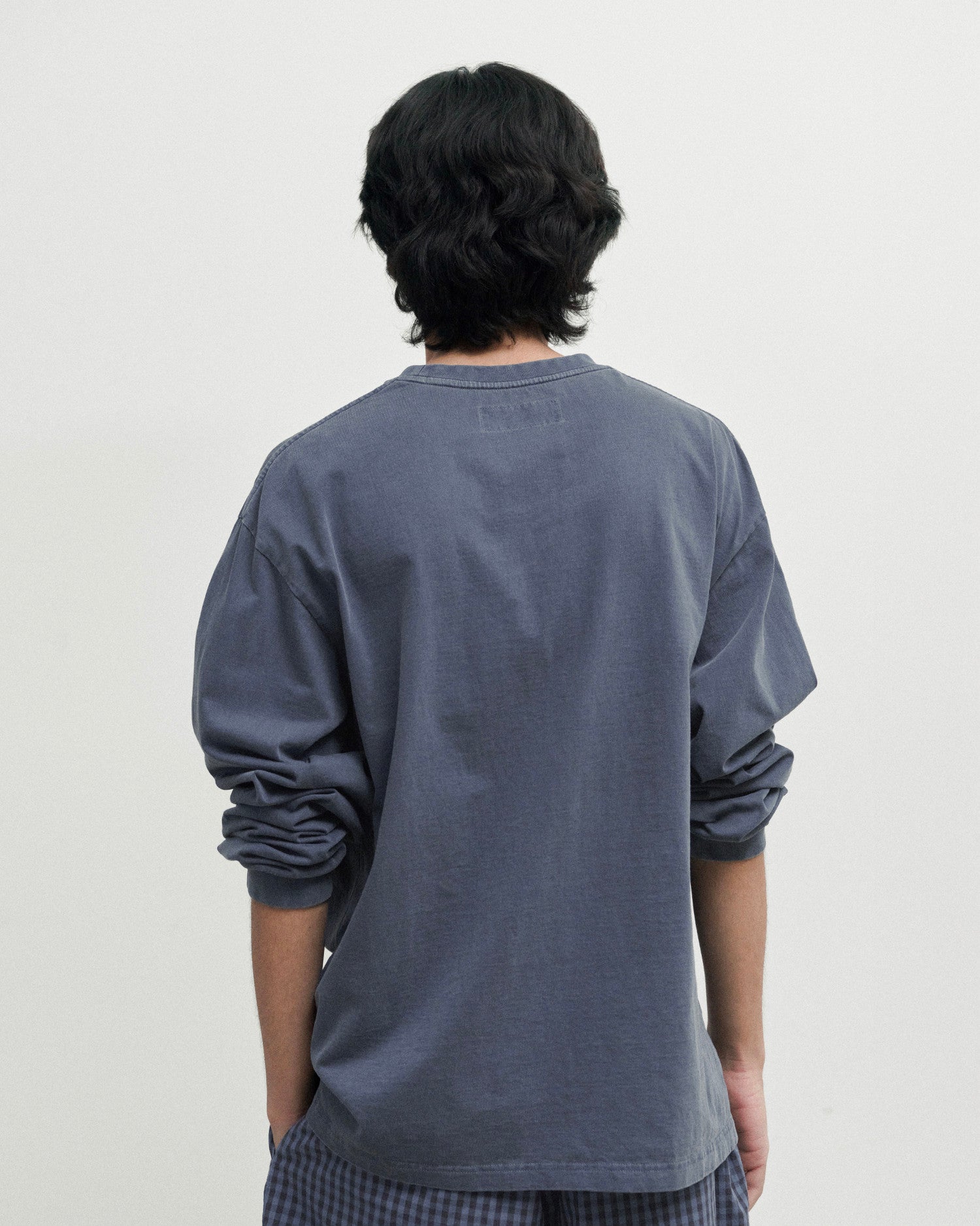 Brownyard - Washed Long Sleeve (Dark Navy) product image 2 | TRAB K-Fashion Australia