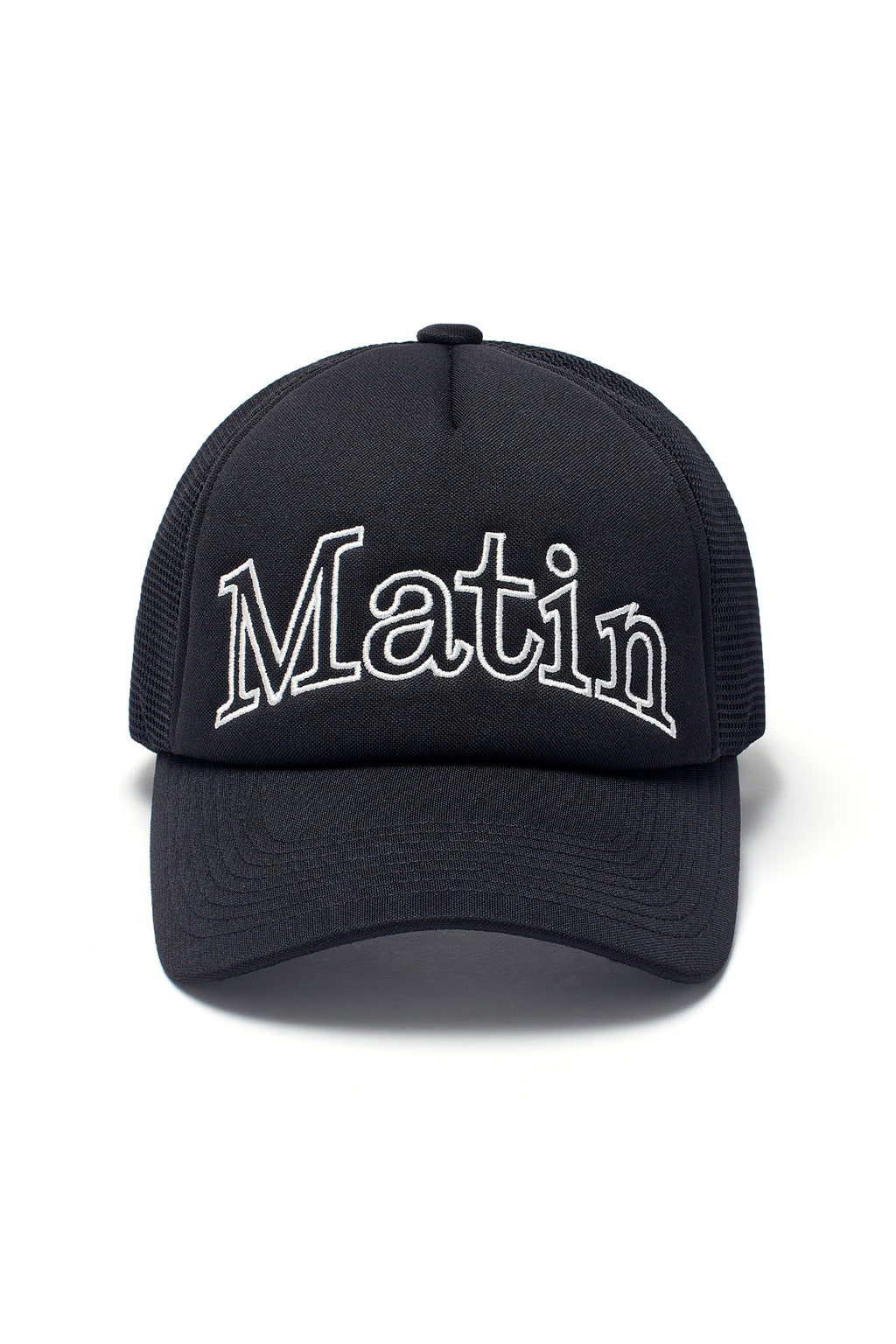 Matin Kim - Matin Mesh Trucker Ball Cap (Black) product image 1 | TRAB K-Fashion Australia