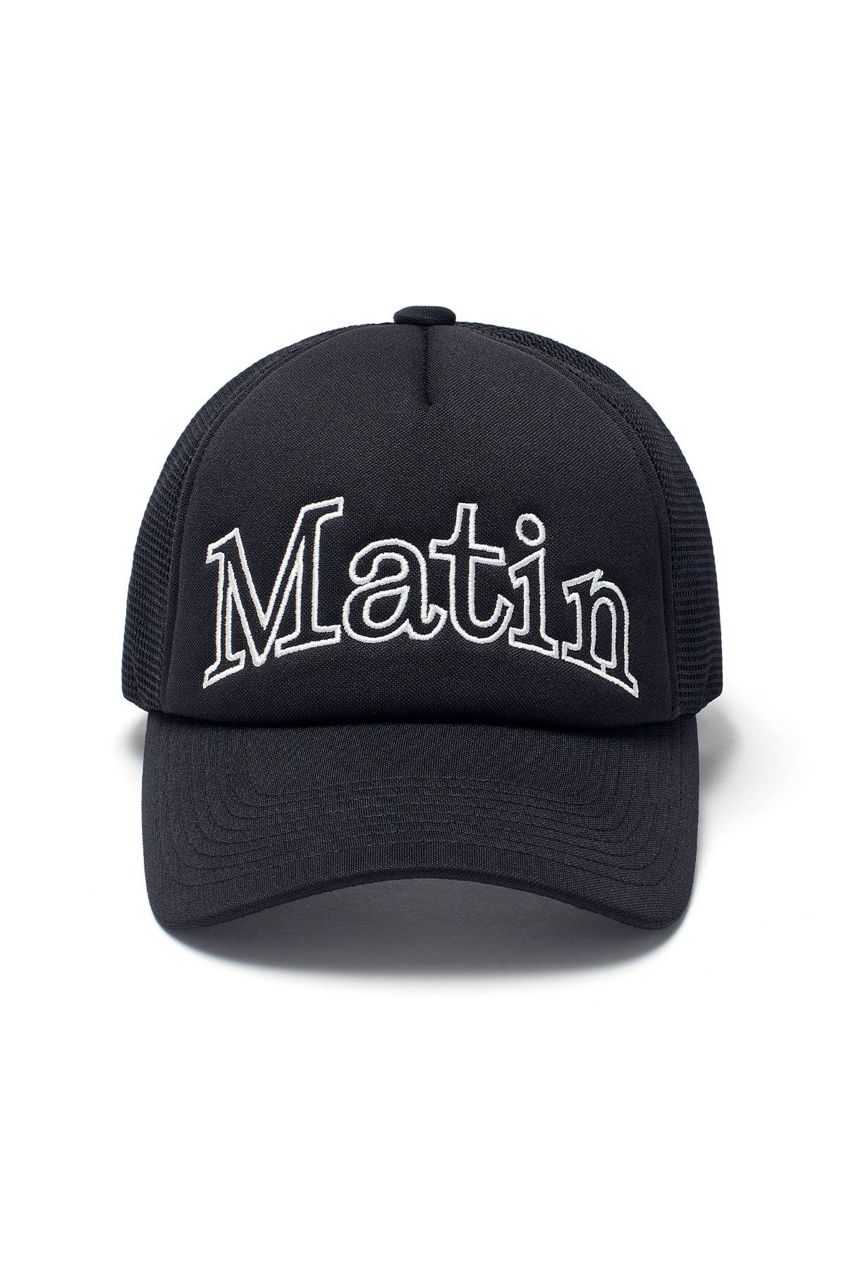 Matin Kim - Matin Mesh Trucker Ball Cap (Black) product image 1 | TRAB K-Fashion Australia