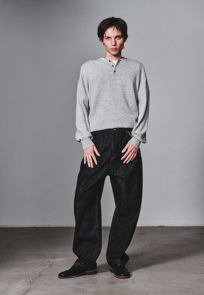 Art if acts - Henley Sweater (Cloud) product image 1 | TRAB K-Fashion Australia