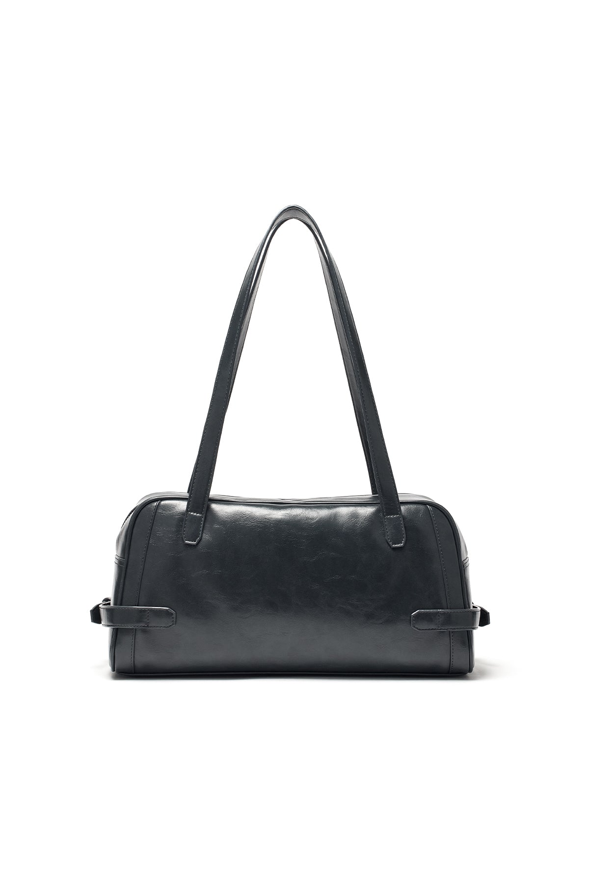 Matin Kim - Biker Detail Medium Shoulder Bag (Charcoal) product image 2 | TRAB K-Fashion Australia