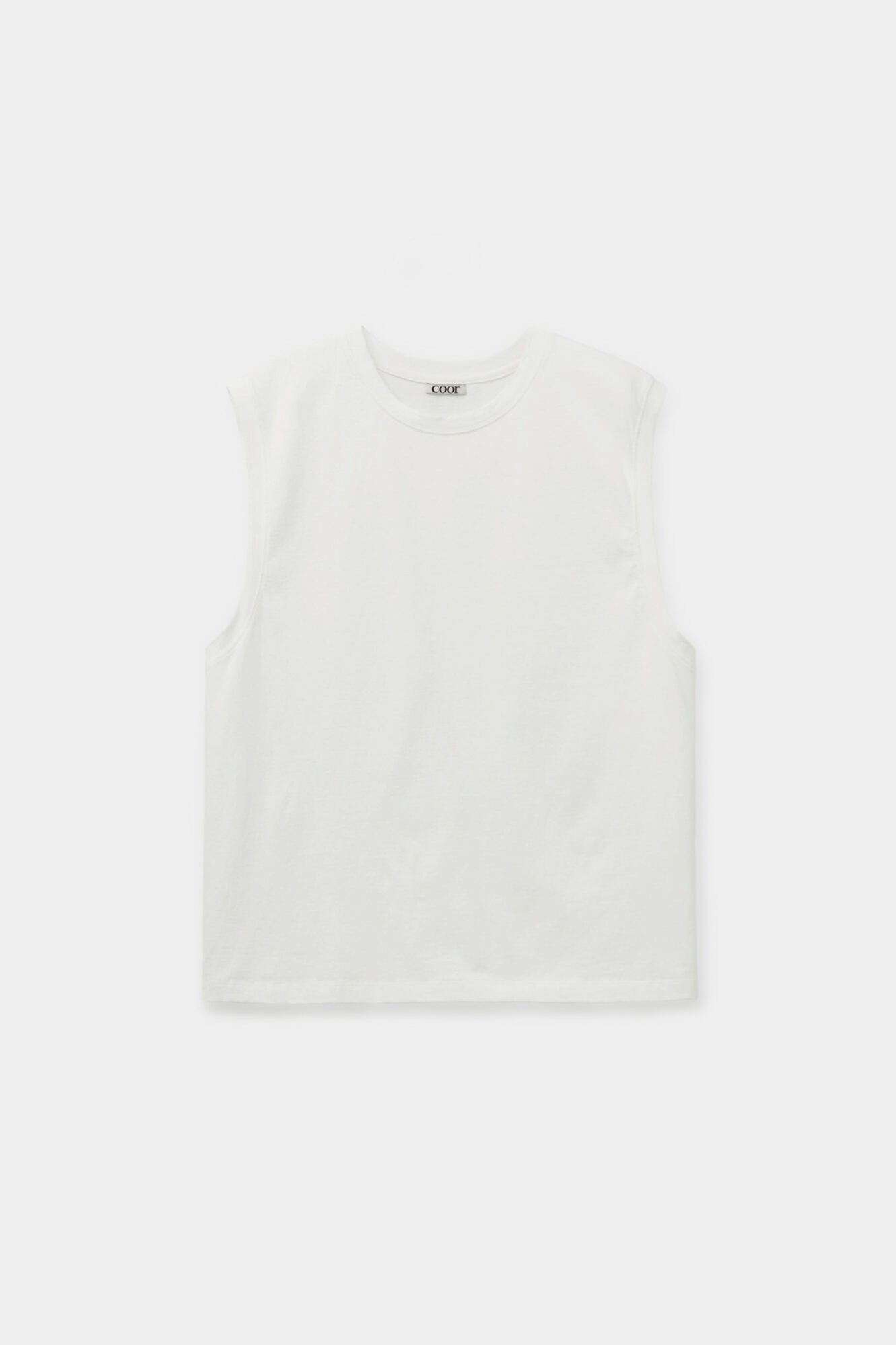 Coor - Distressed Cotton Sleeveless (White) product image 1 | TRAB K-Fashion Australia