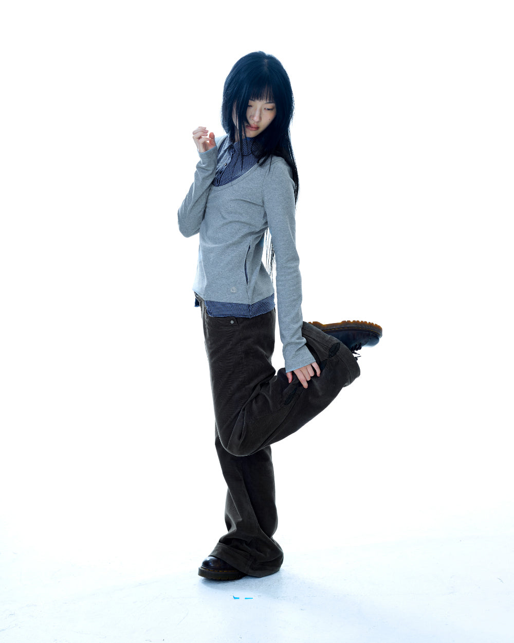 Coyseio - Leaf Cut Corduroy Pants (Brown) product image 7 | TRAB K-Fashion Australia