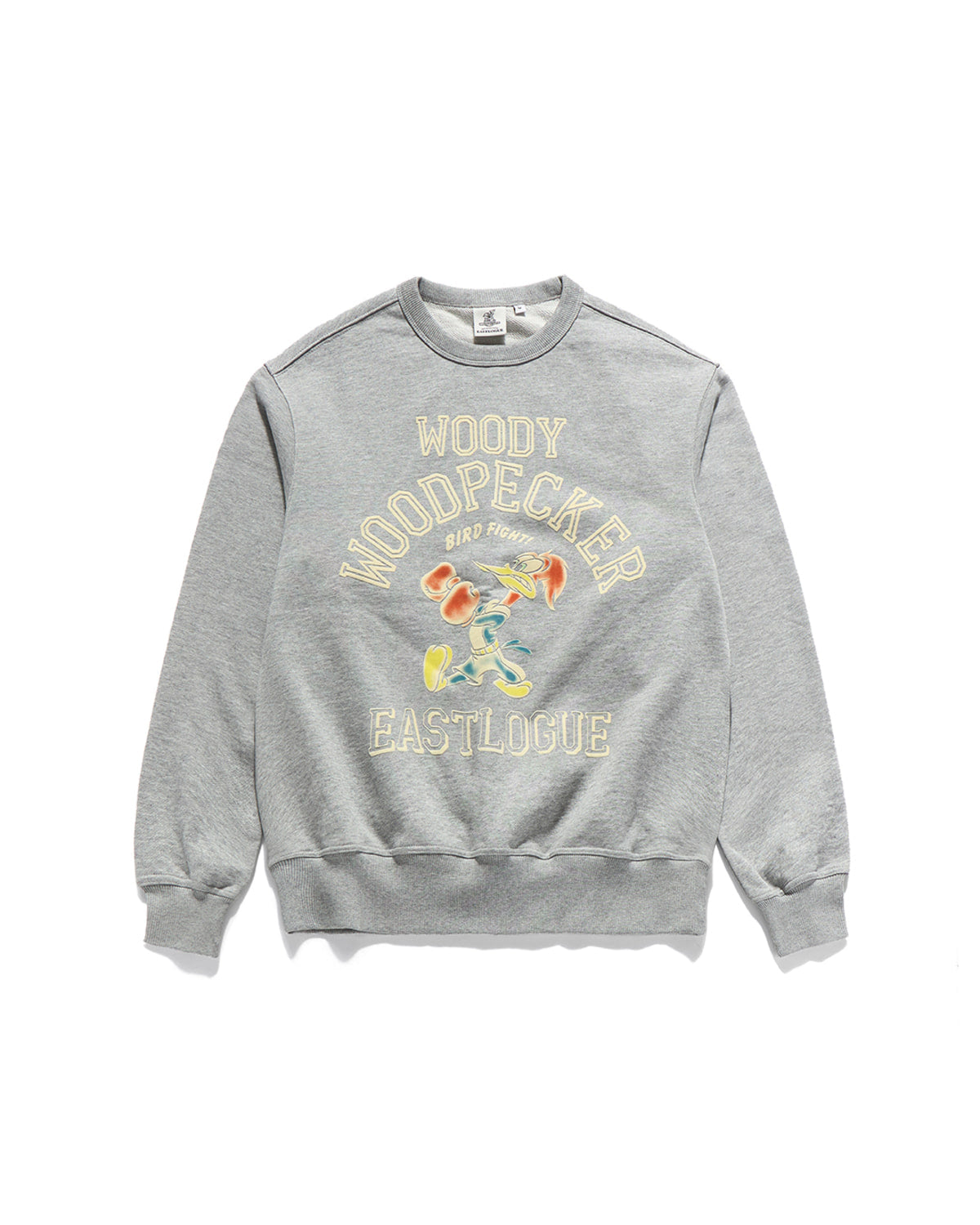 Eastlogue - Fight Woody Flocking Sweat Shirts (Melange Grey) product image 1 | TRAB K-Fashion Australia